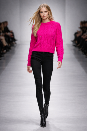 luxury woolen knit top