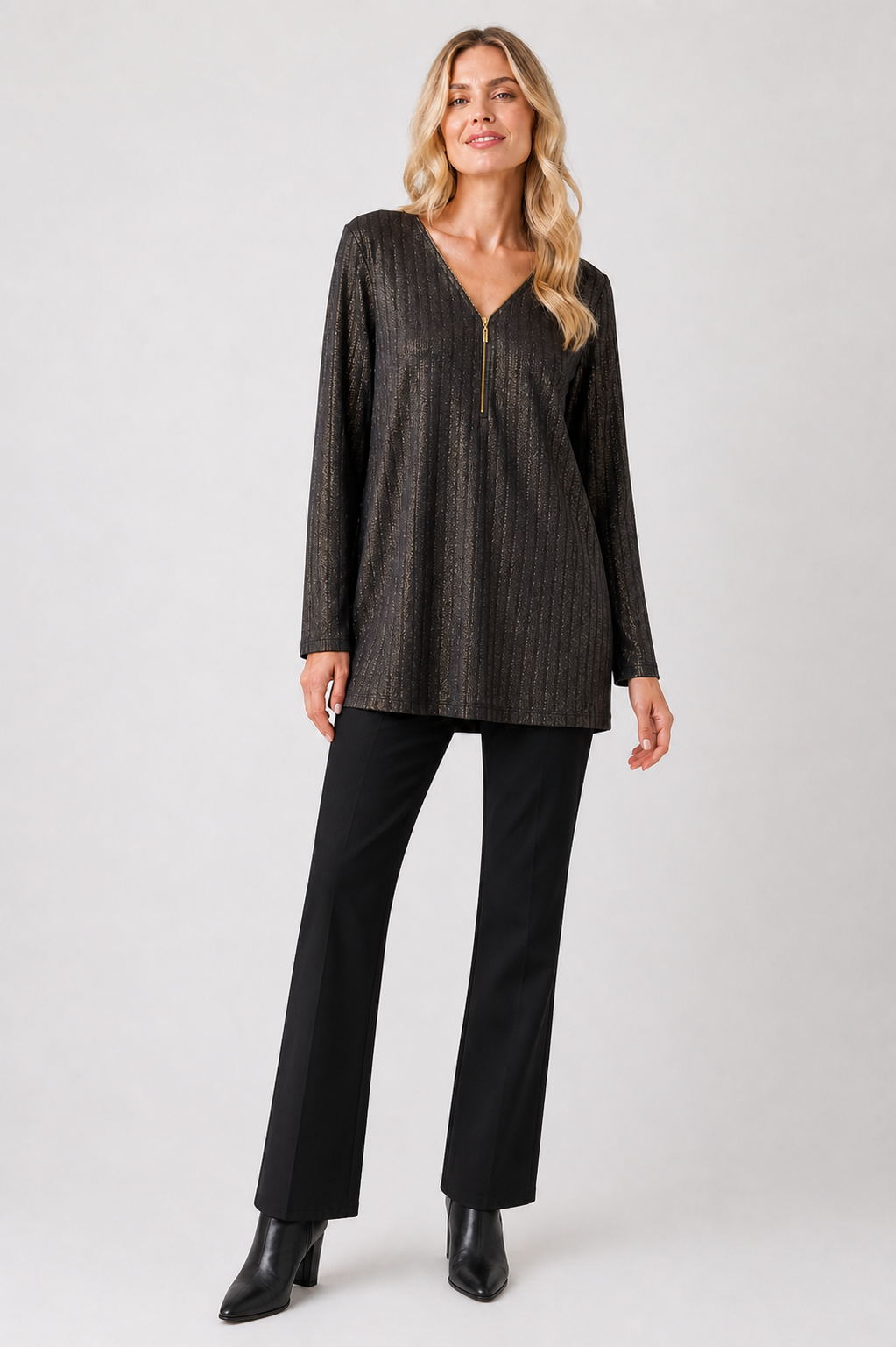 top shimmer ribbed knit top shimmer ribbed knit