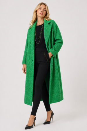 luxury green coat
