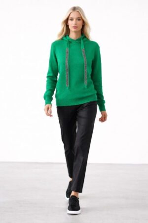 top knit with hoody