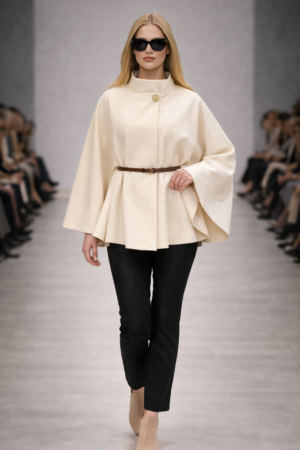 poncho with belt