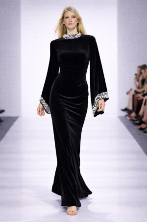 Luxury velvet dress
