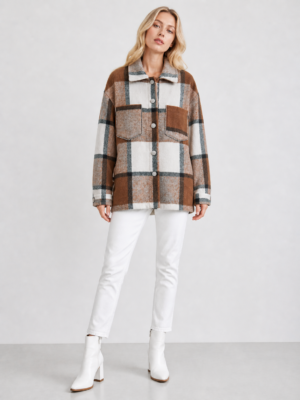 luxury brushed wool shirt/jacket